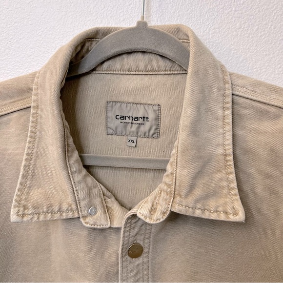 Carhartt WIP Men’s Glenn Shirt Jacket, Dusty Brown, Size XXL. 0080. - Picture 3 of 6